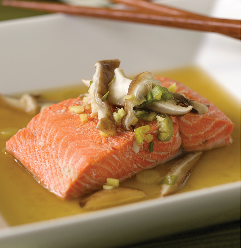 Asian-Style Steamed Salmon
